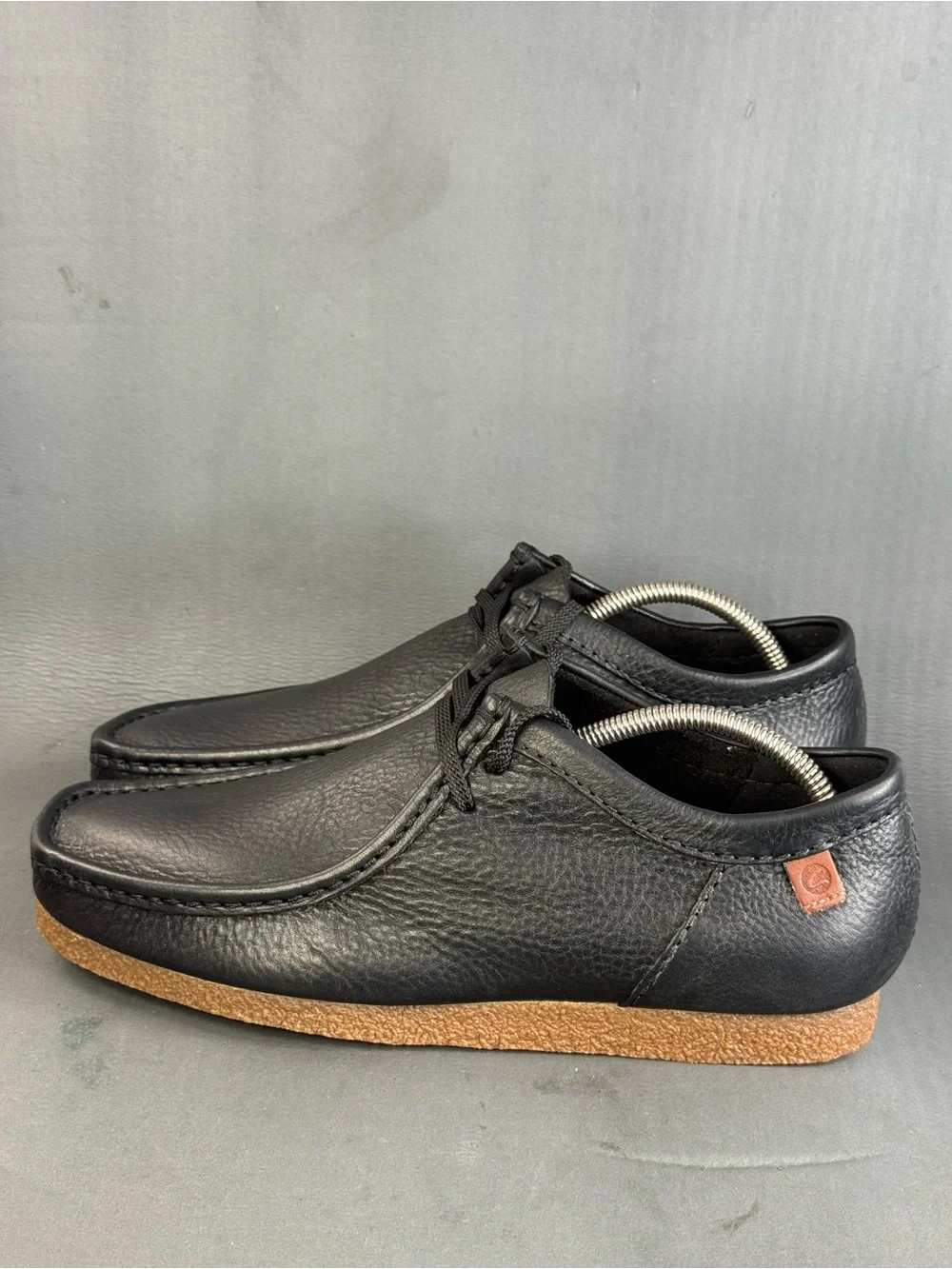 Clarks Men's Shacre II Run shoes black tumbled leather shoes men’s size 11.5